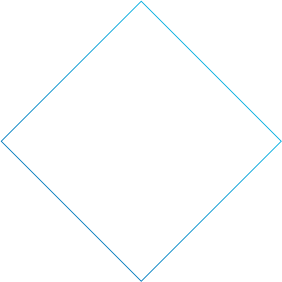 Rombo Cuadrado linea azul