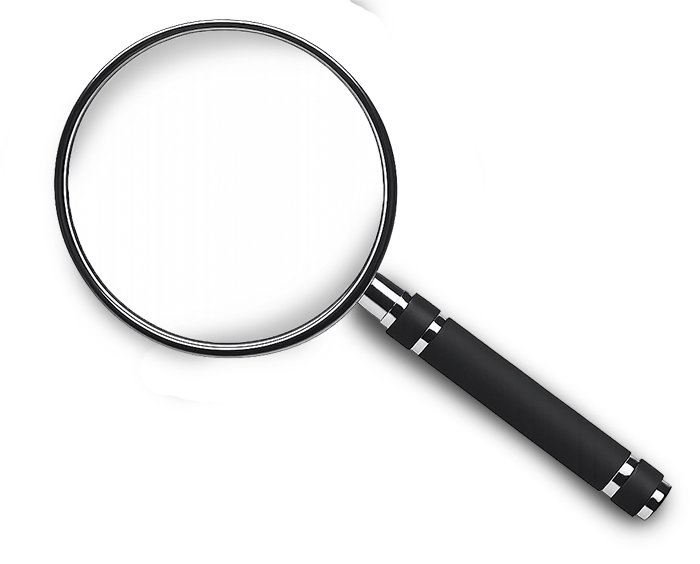 Lupa lente transparente