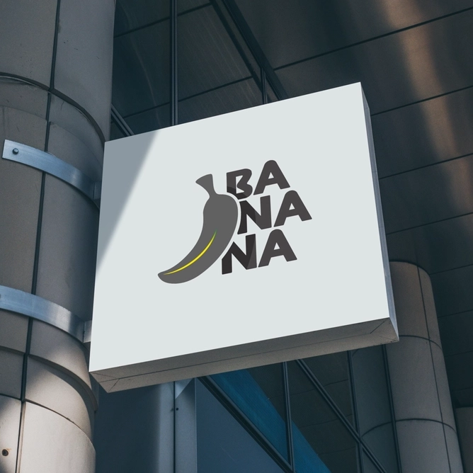 AGENCIA CREATIVA 16 Mockup-logo-en-calle-Banana Cuadrado